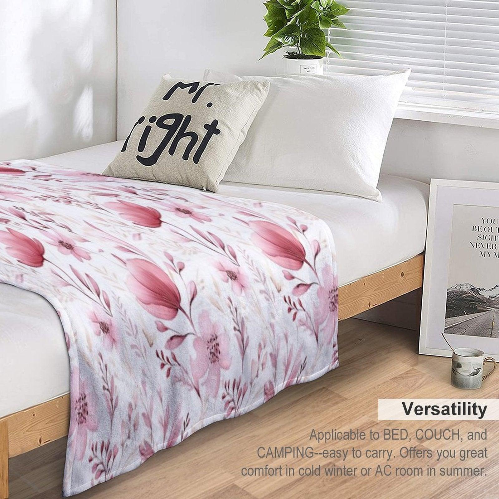 Floral Freshness Throw Blanket
