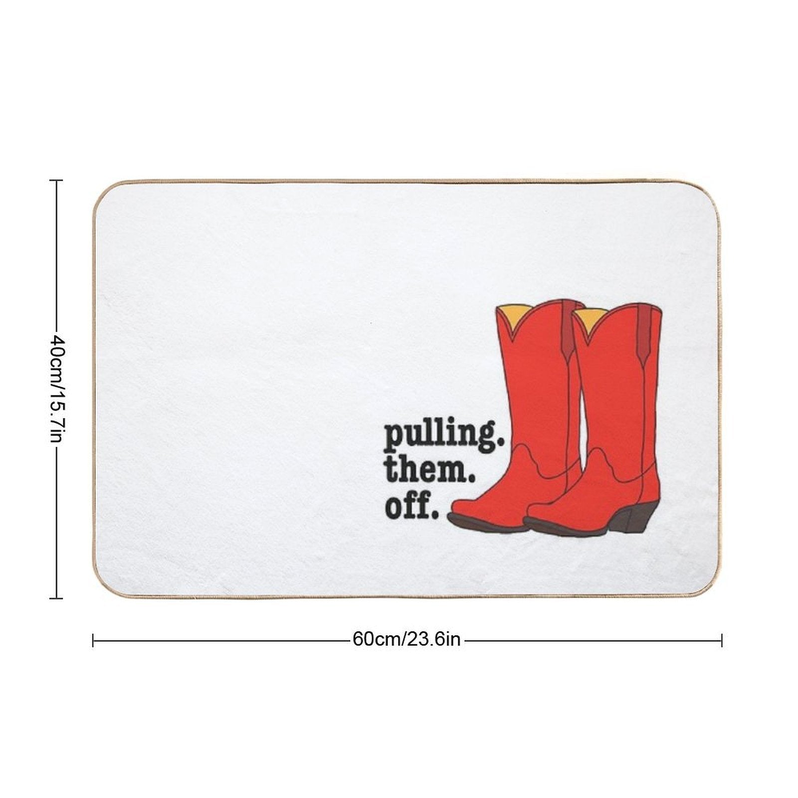 Ted’s Cowboy Boots from How I Met Your Mother  Repositionable Bath Mat