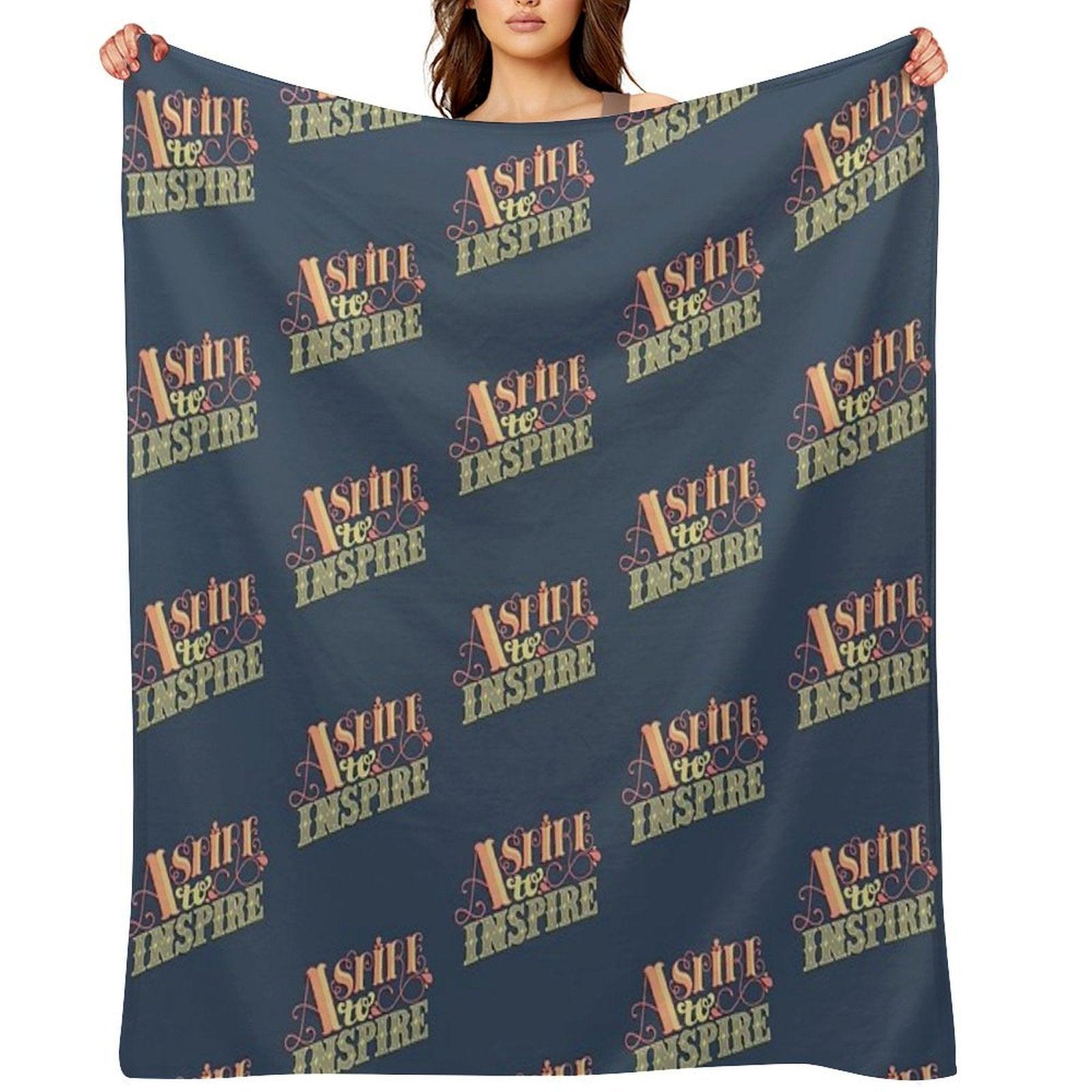 Aspire to Inspire Throw Blanket