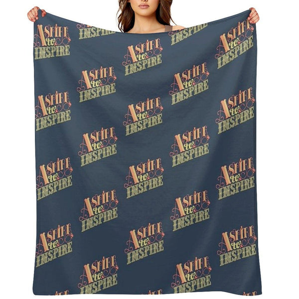 Aspire to Inspire Throw Blanket