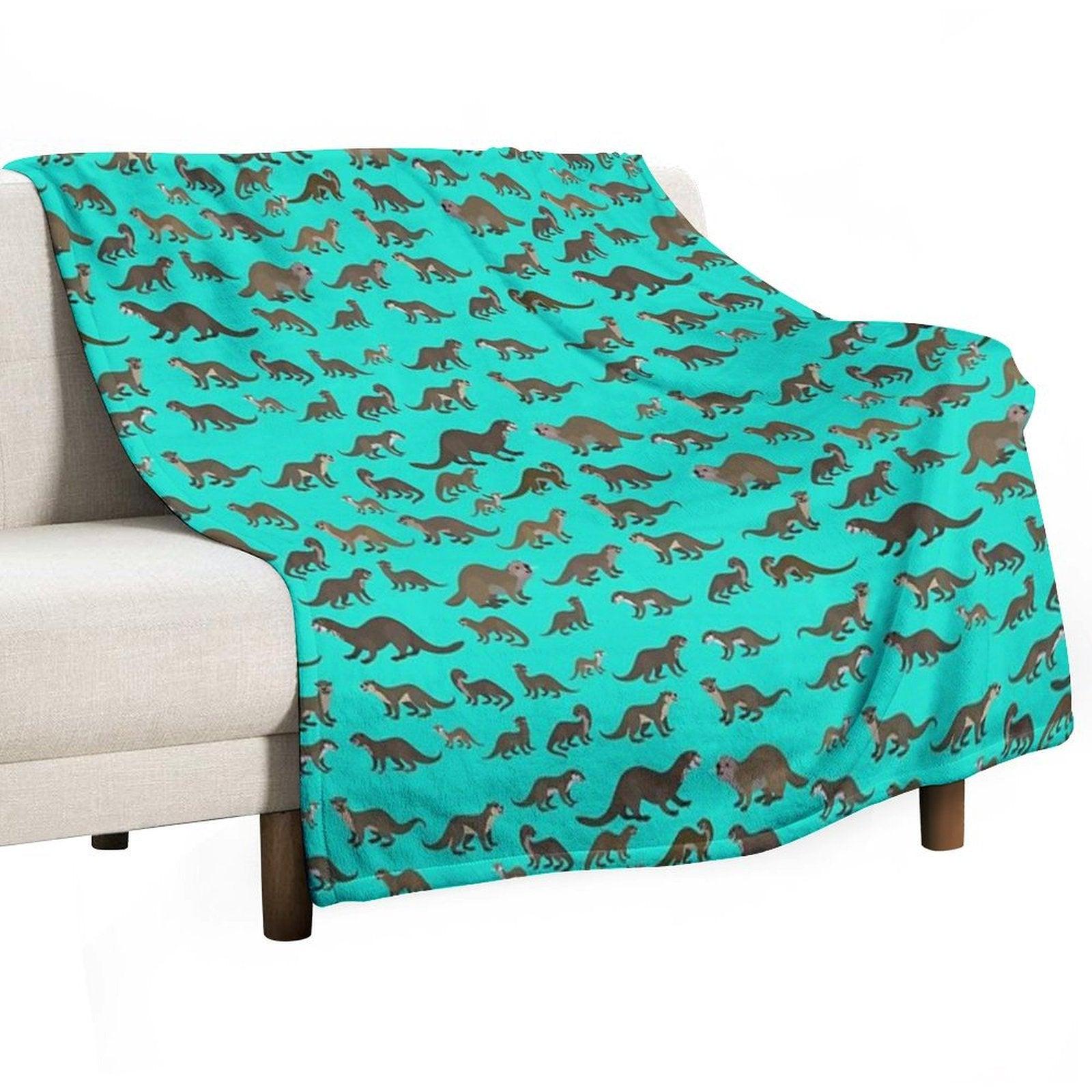 Know Your Otters Throw Blanket