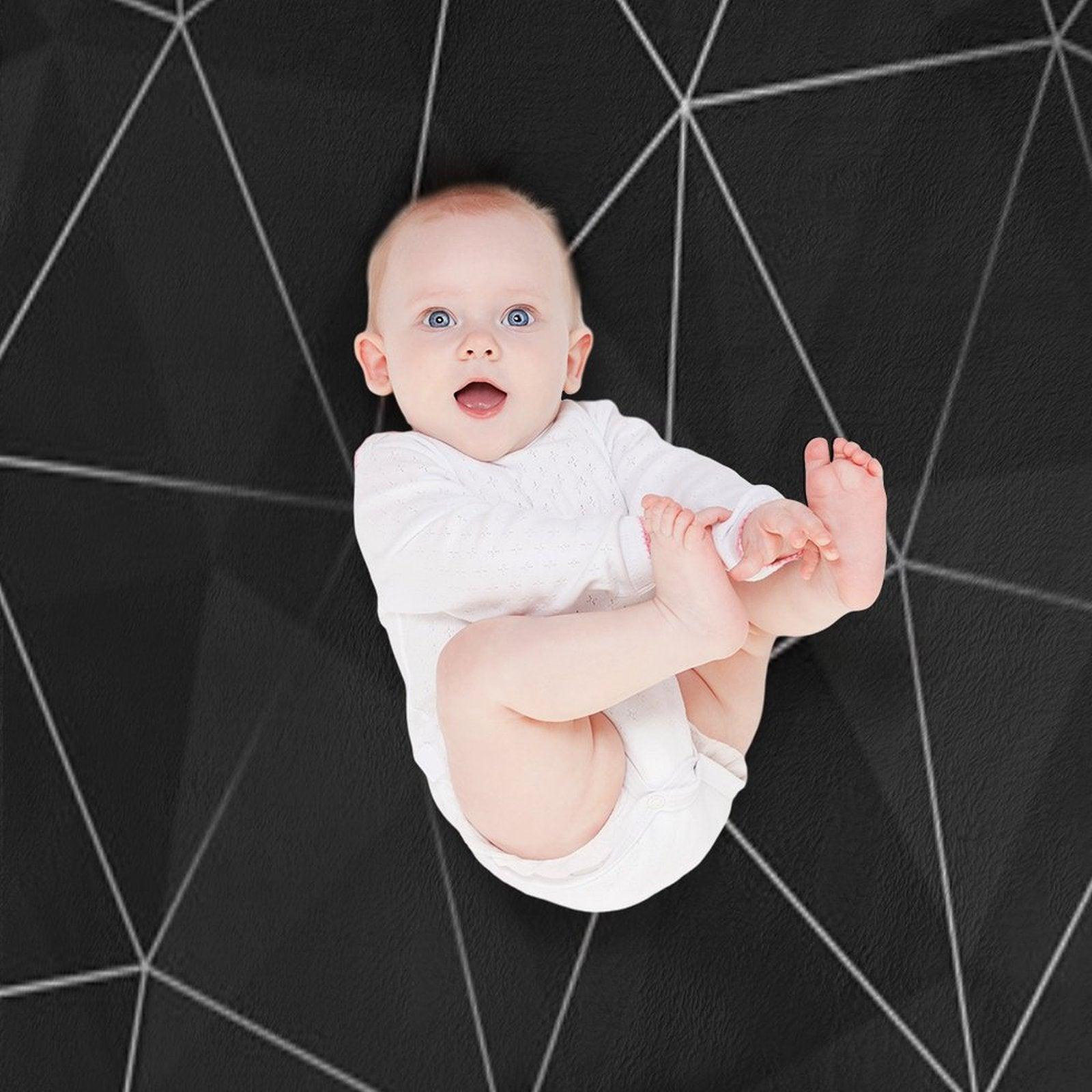 Kintsugi - Silver Mesh Throw Blanket