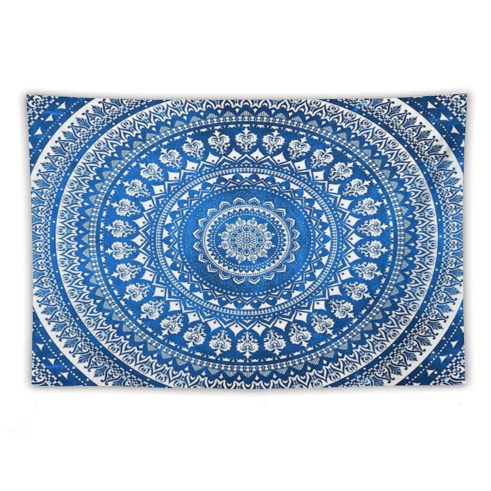 Mandala Blue Tapestry