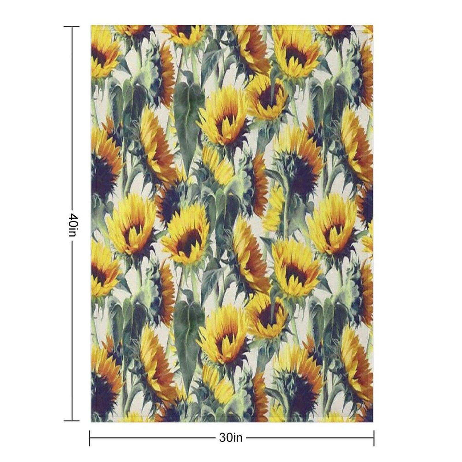 Sunflowers Forever Throw Blanket