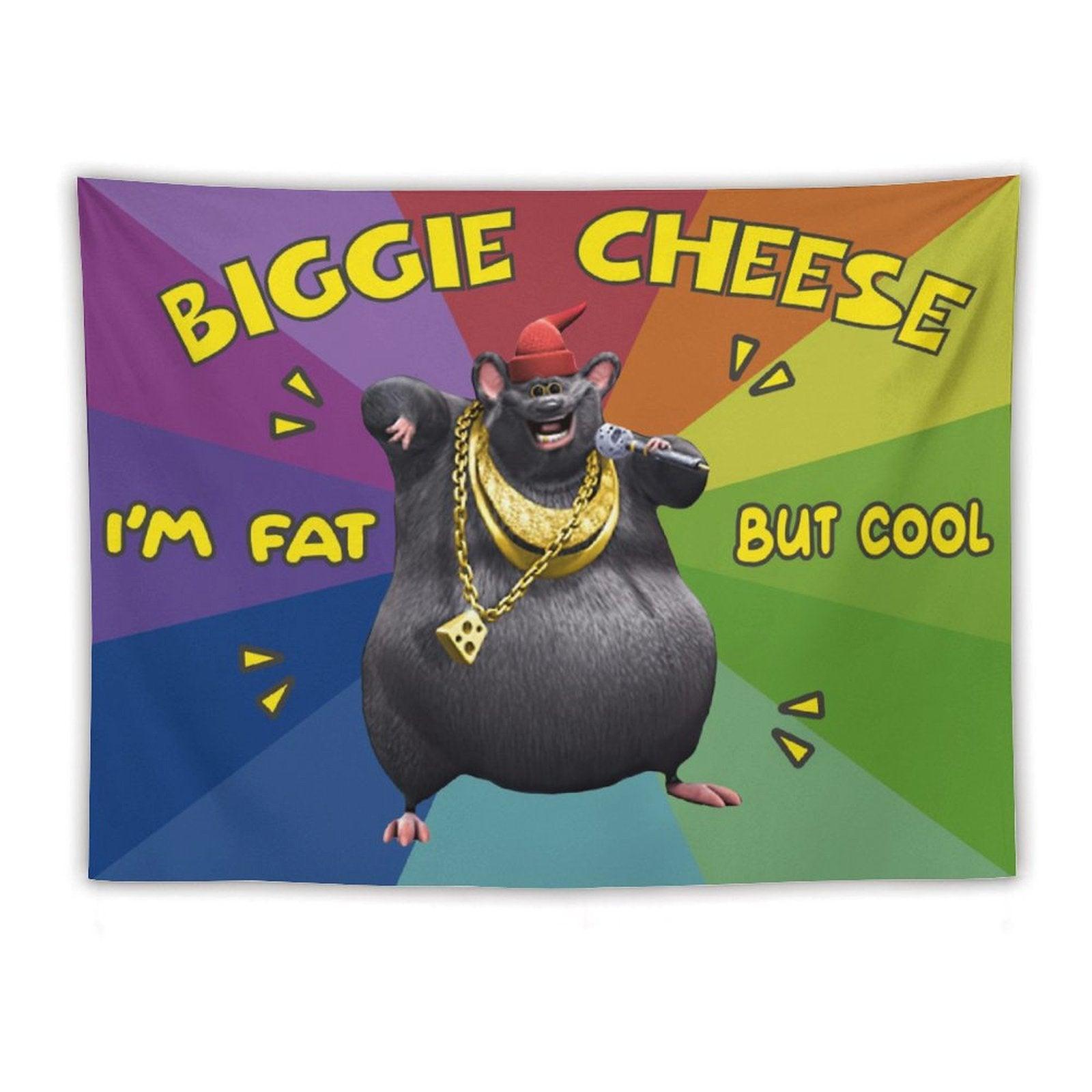 Funny Big Cheese I Am Fat But Cool Tapestry