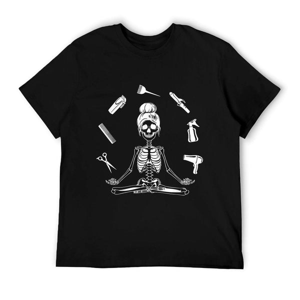 Hair Stylist Skeleton Hairdresser Hairstylist T-Shirt