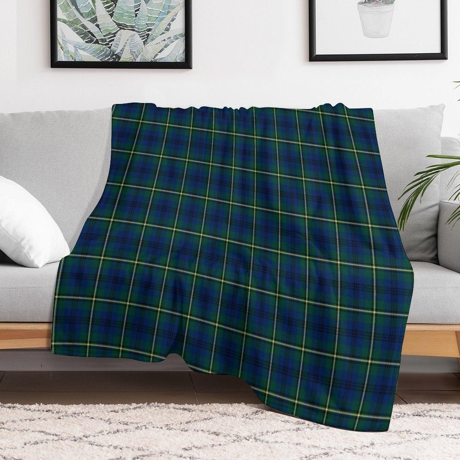 Clan Johnstone Tartan Throw Blanket