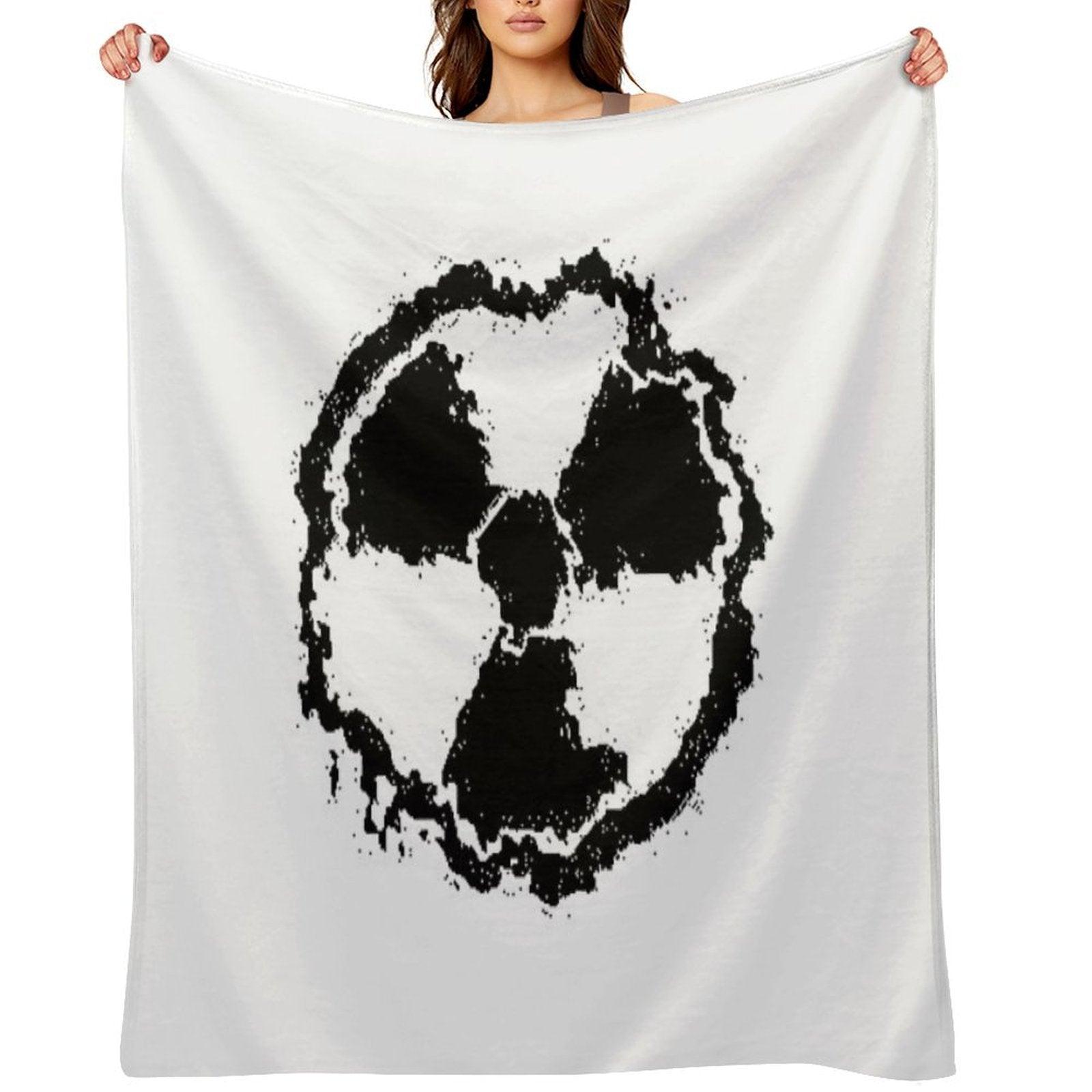 Toxic Hazard Embled Throw Blanket