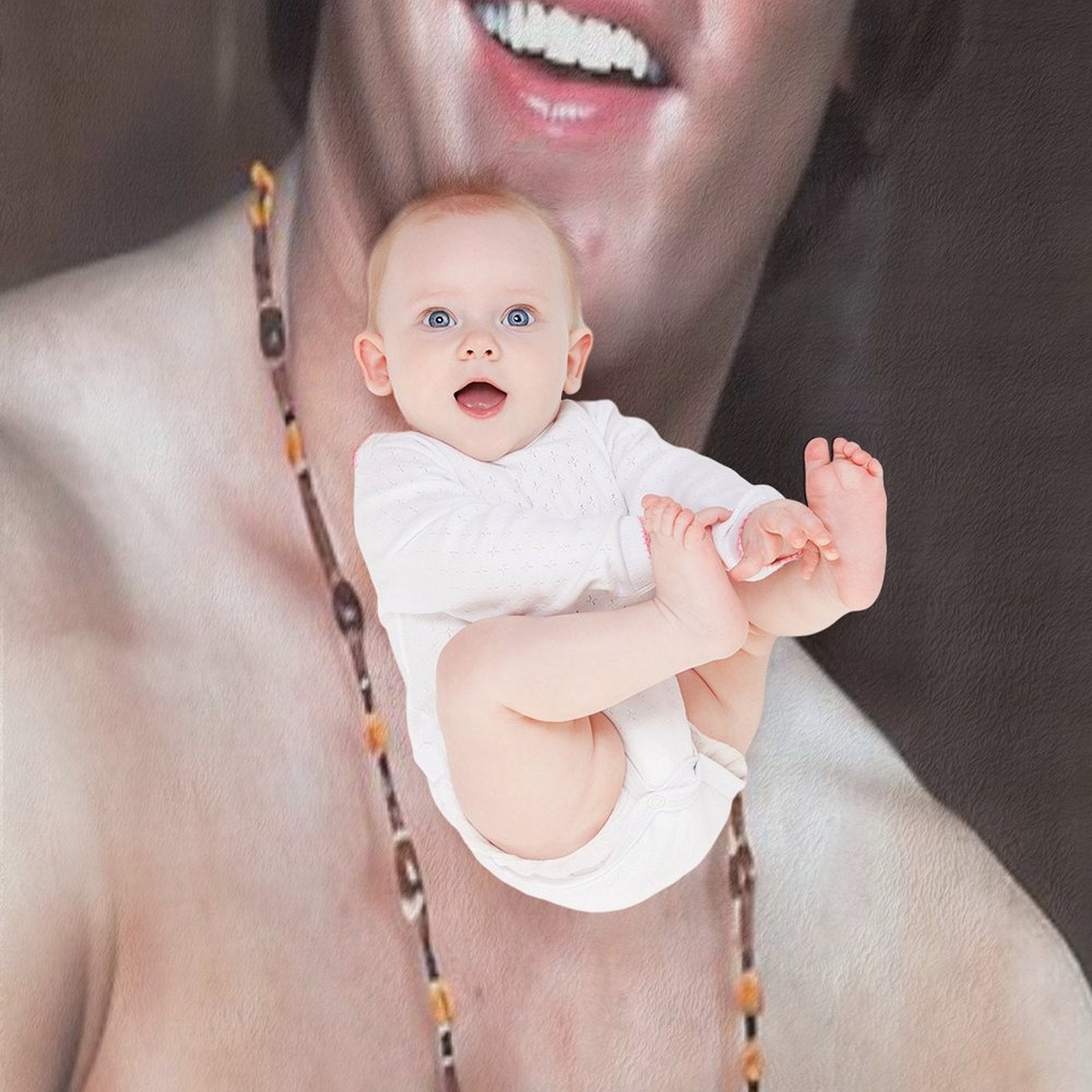 Bobby Sherman Charming Smile Eco-conscious Throw Blanket