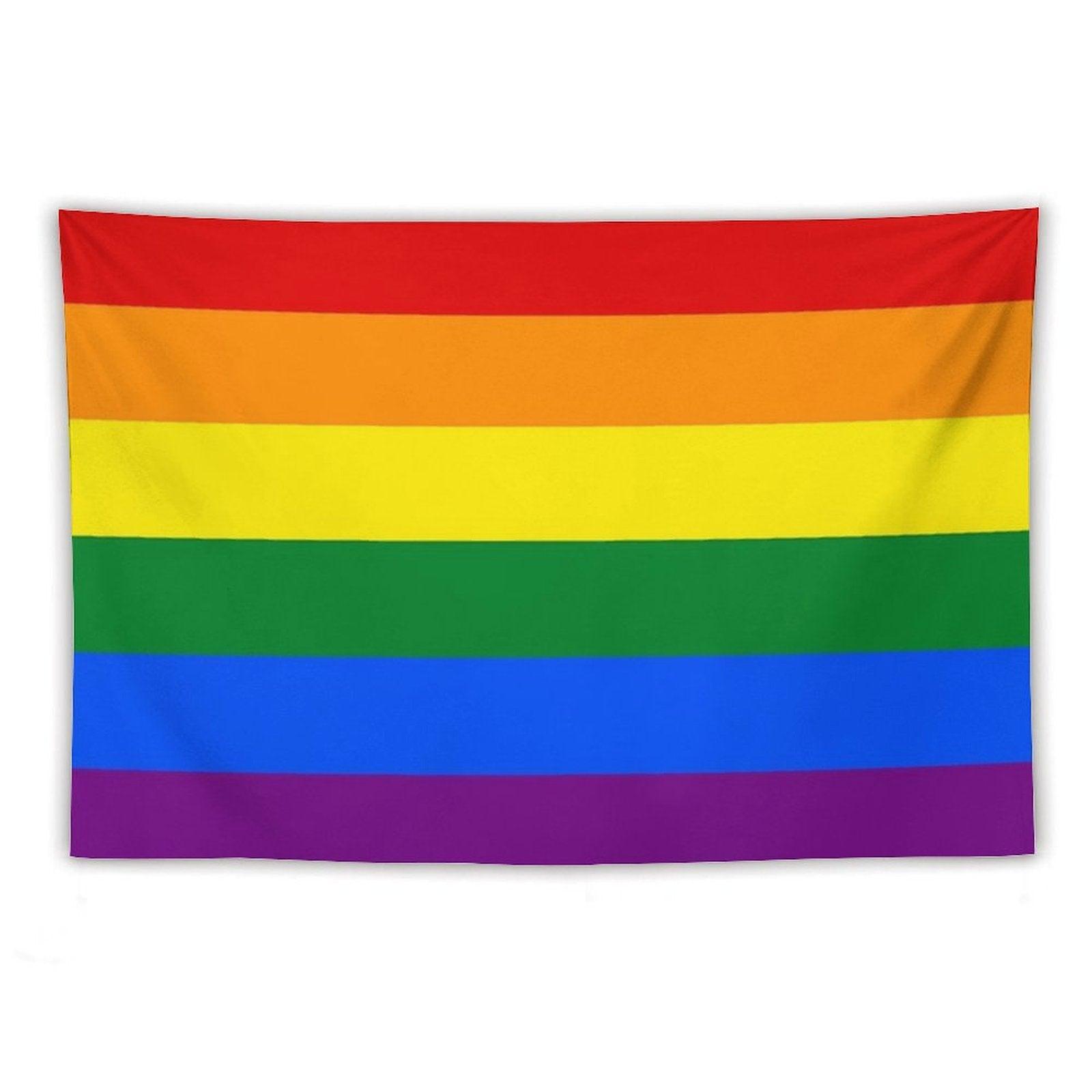 Gay Pride Rainbow Flag Tapestry