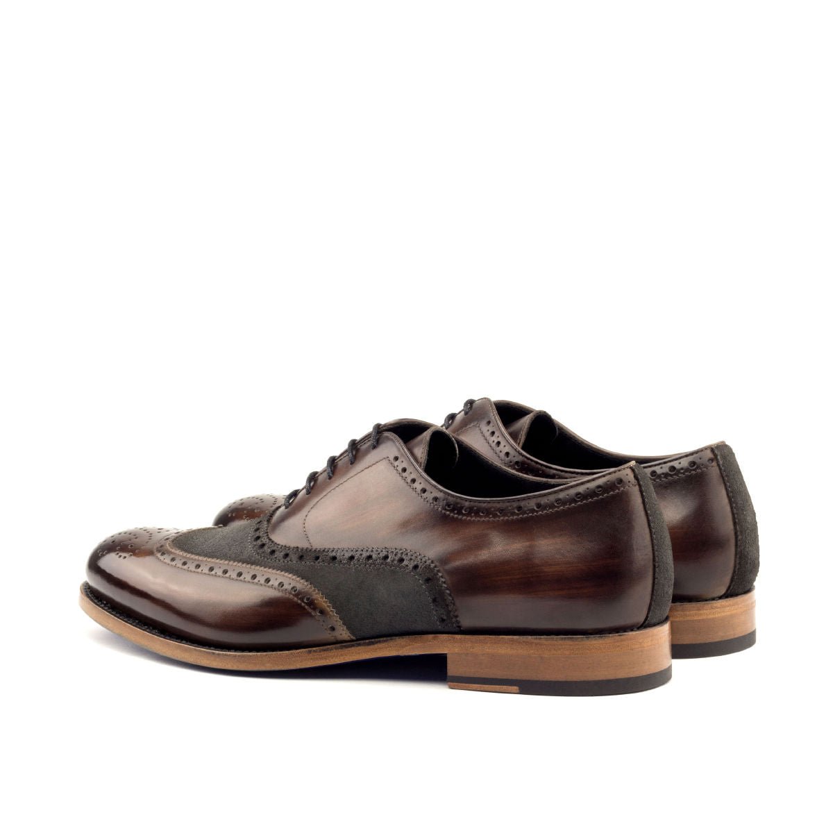 Navano - leather brogue oxford  shoes