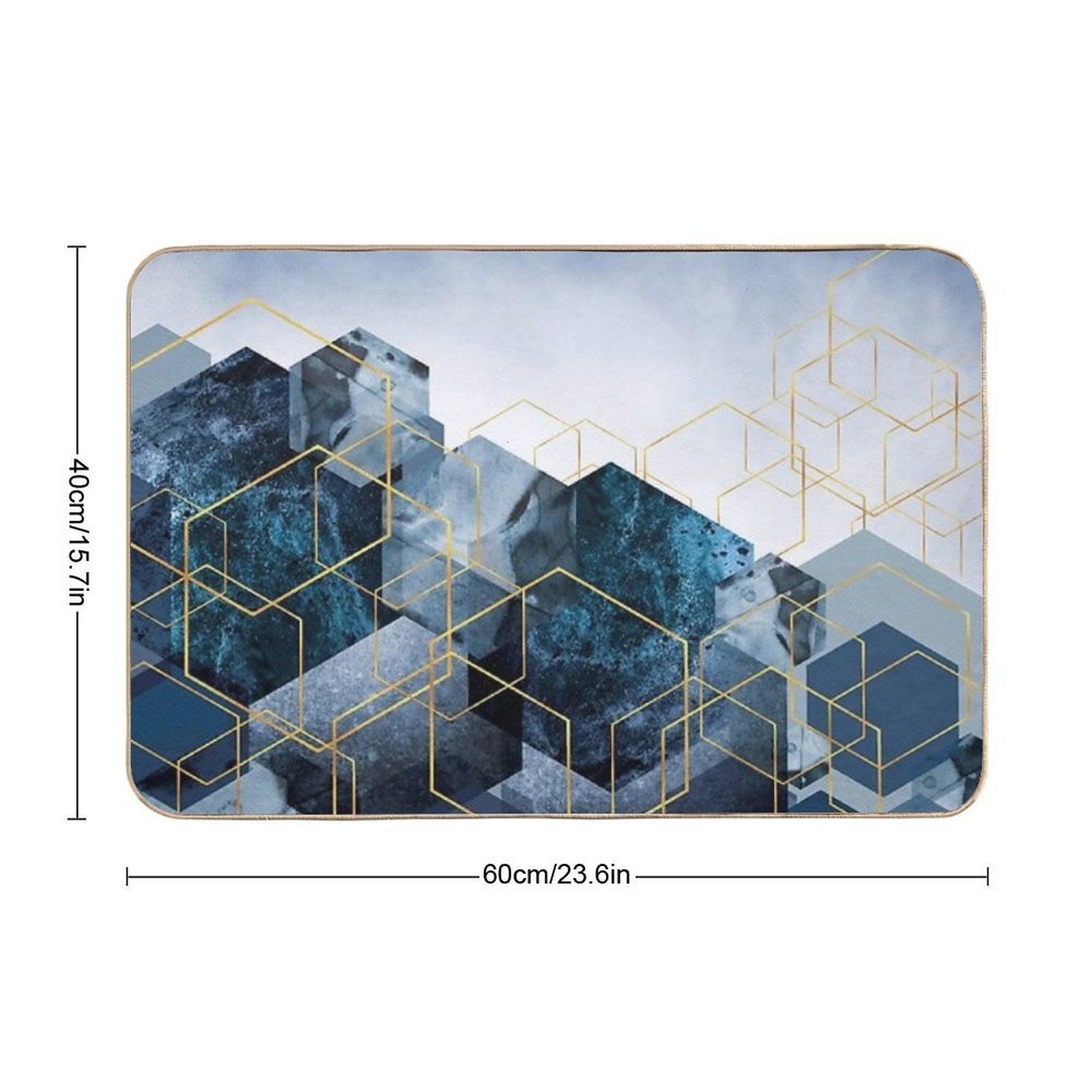 Geometric Compilation Bath Mat