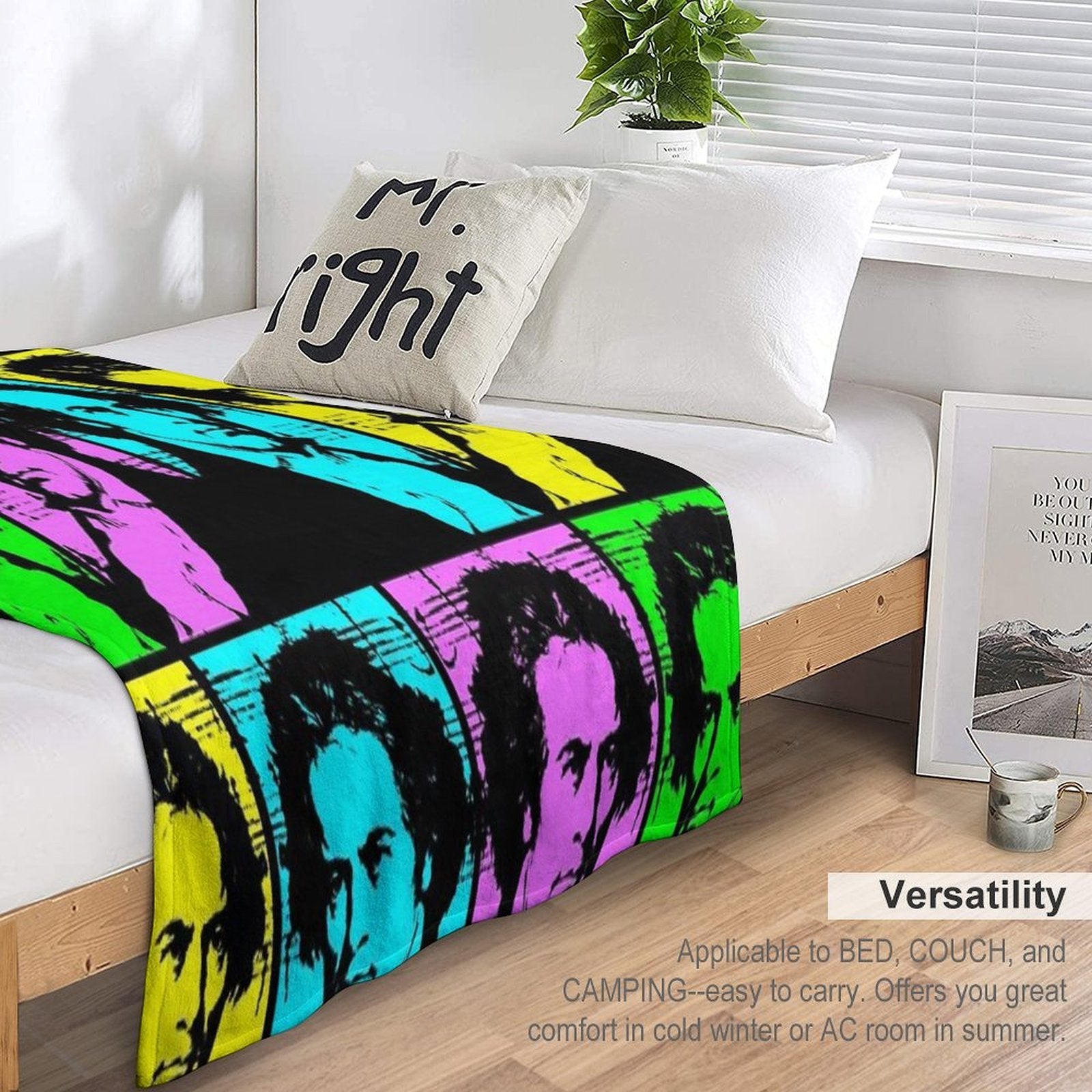 Pop Art Beethoven Velvety-soft Throw Blanket