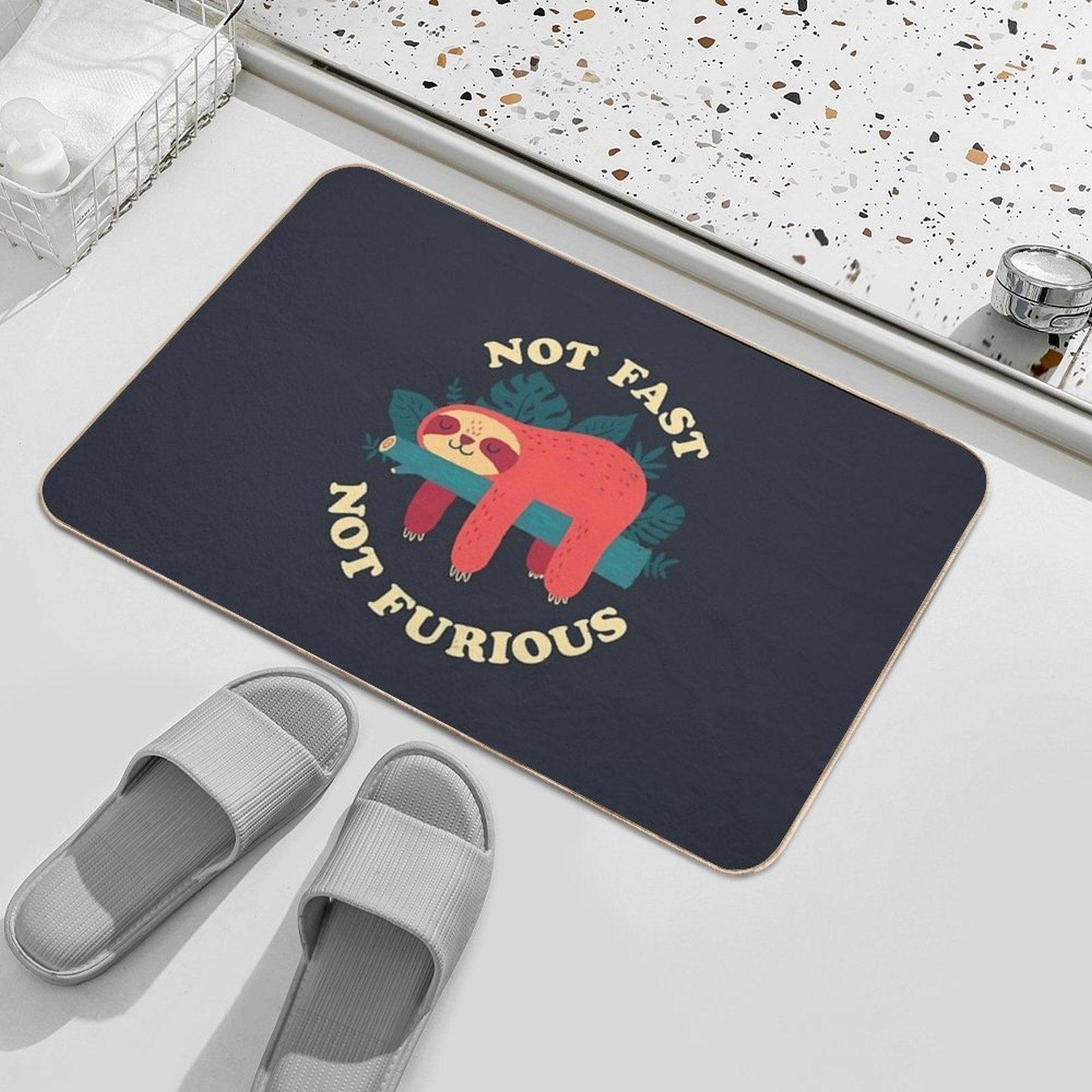 Not Fast, Not Furious  Multi-Purpose Bath Mat