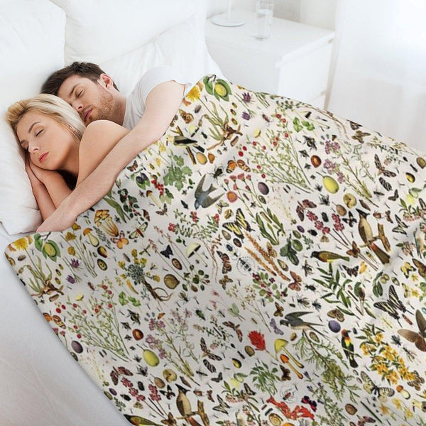 Biology of America USA Throw Blanket