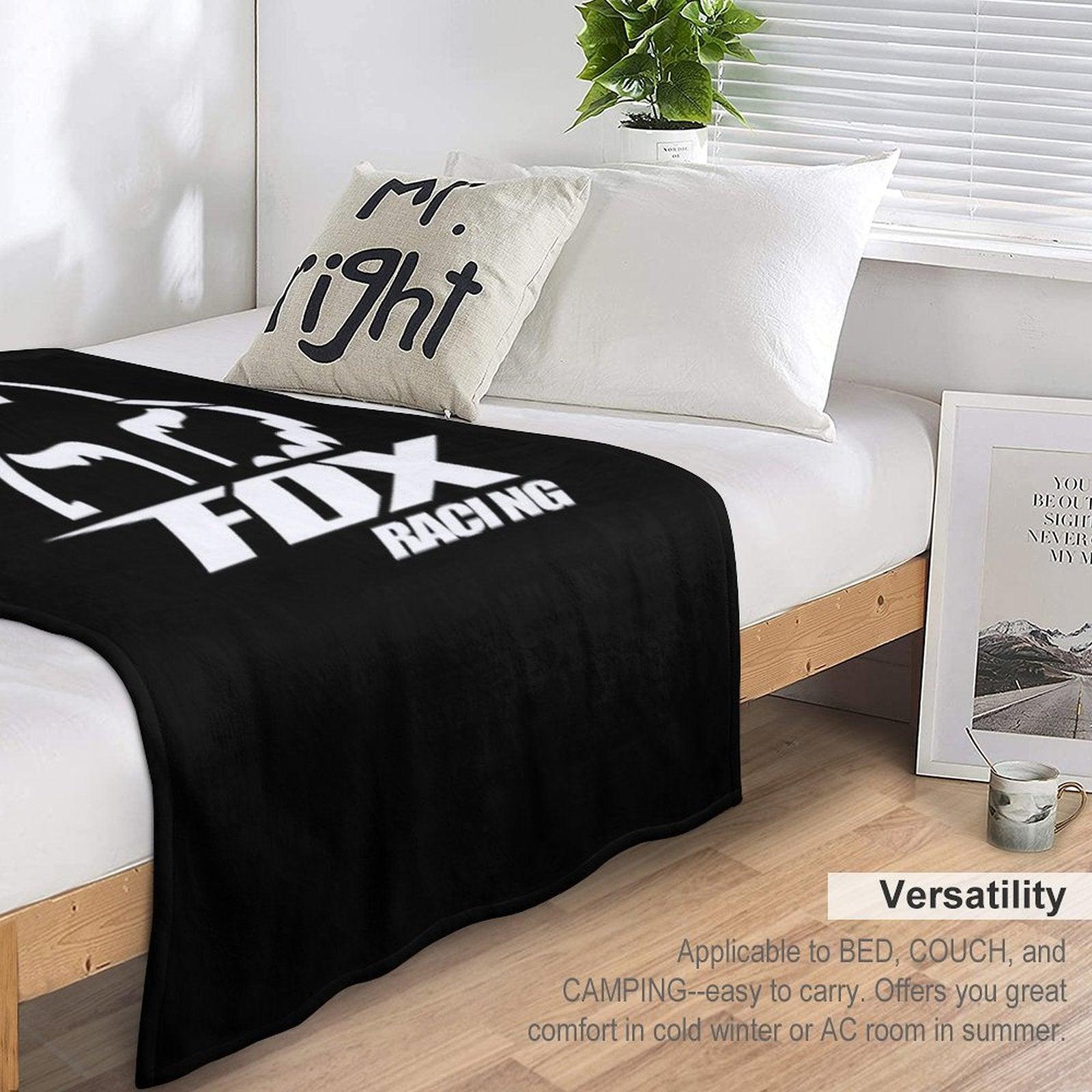 Best Logo Fox Racing Throw Blanket