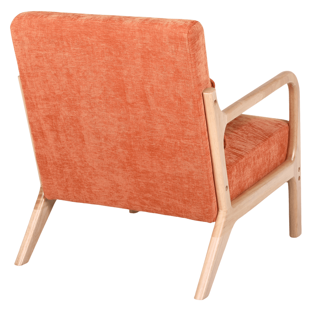 Antique Orange Cotton‑Linen Chair