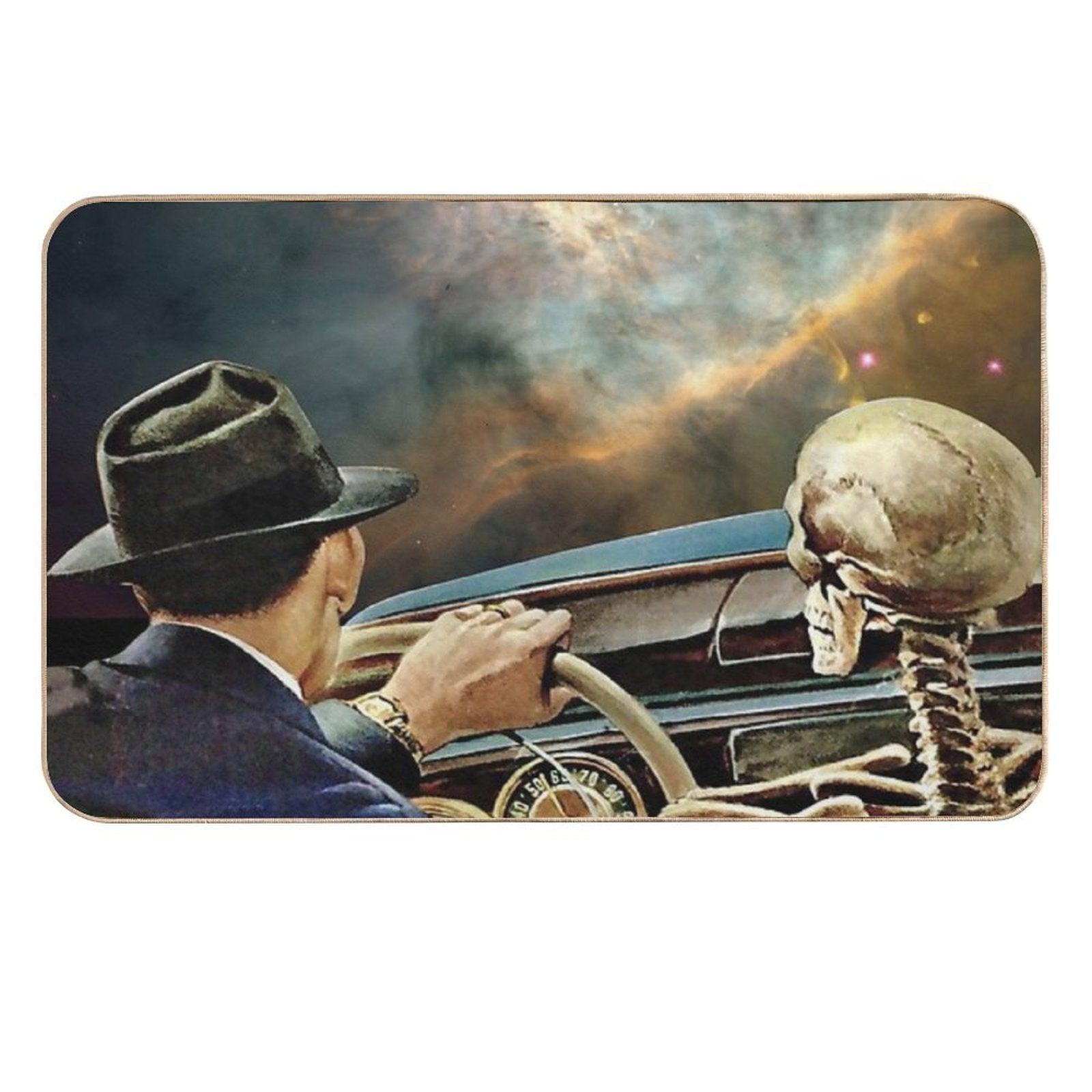Deep Space Ride  Long-Lasting Bath Mat