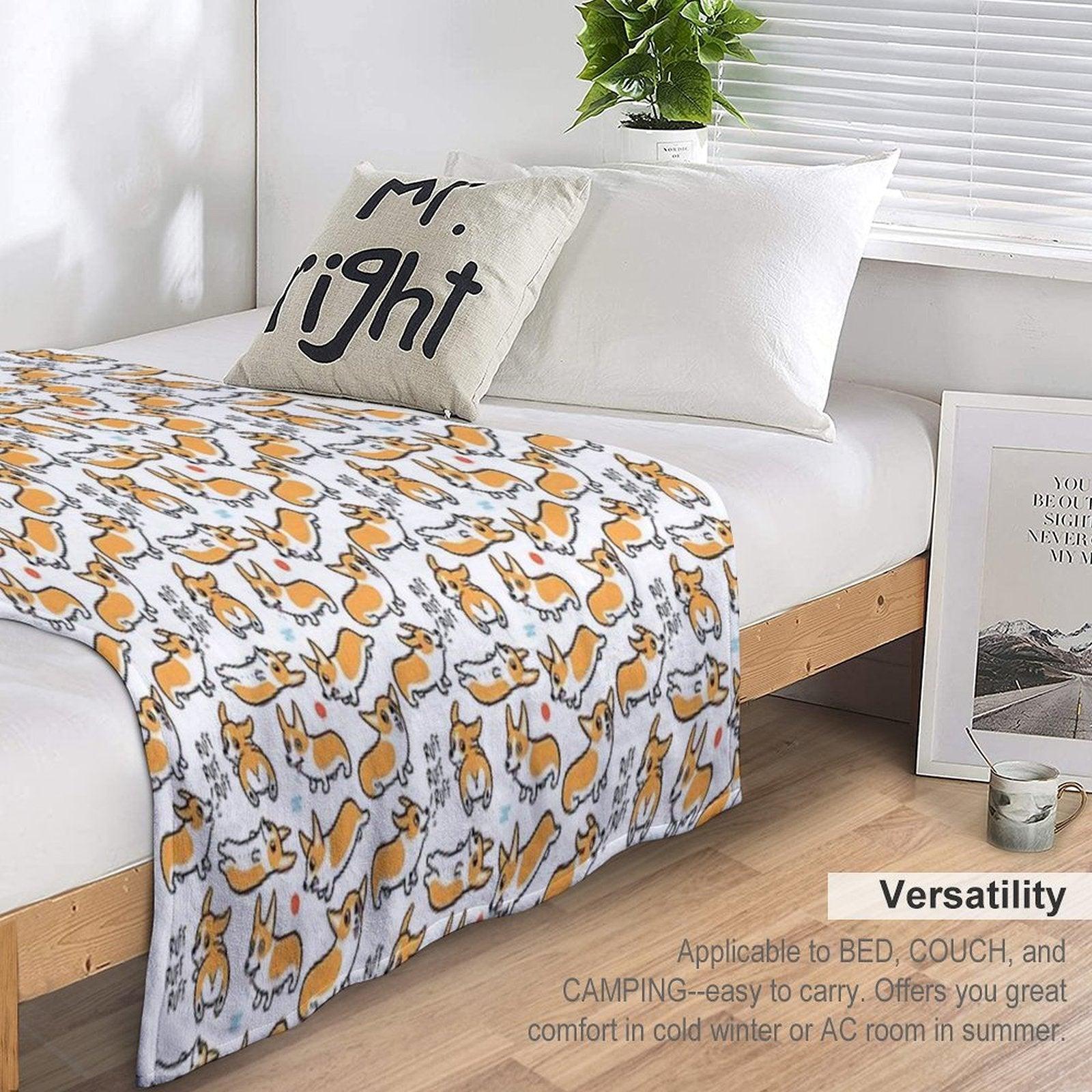 Cutie Corgis Throw Blanket