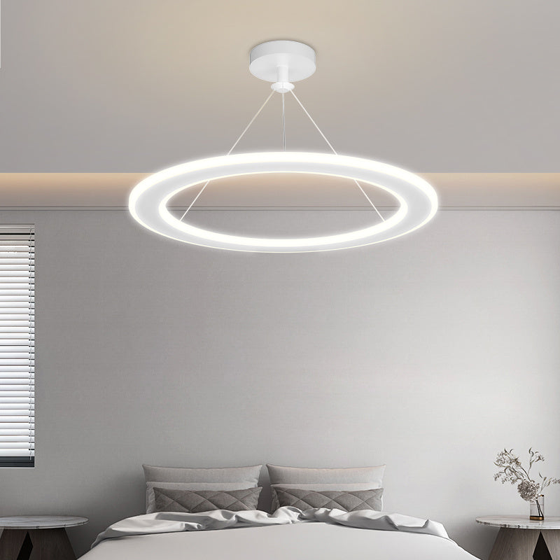 Simple Modern Circular Bedroom Study Chandelier Decorbites