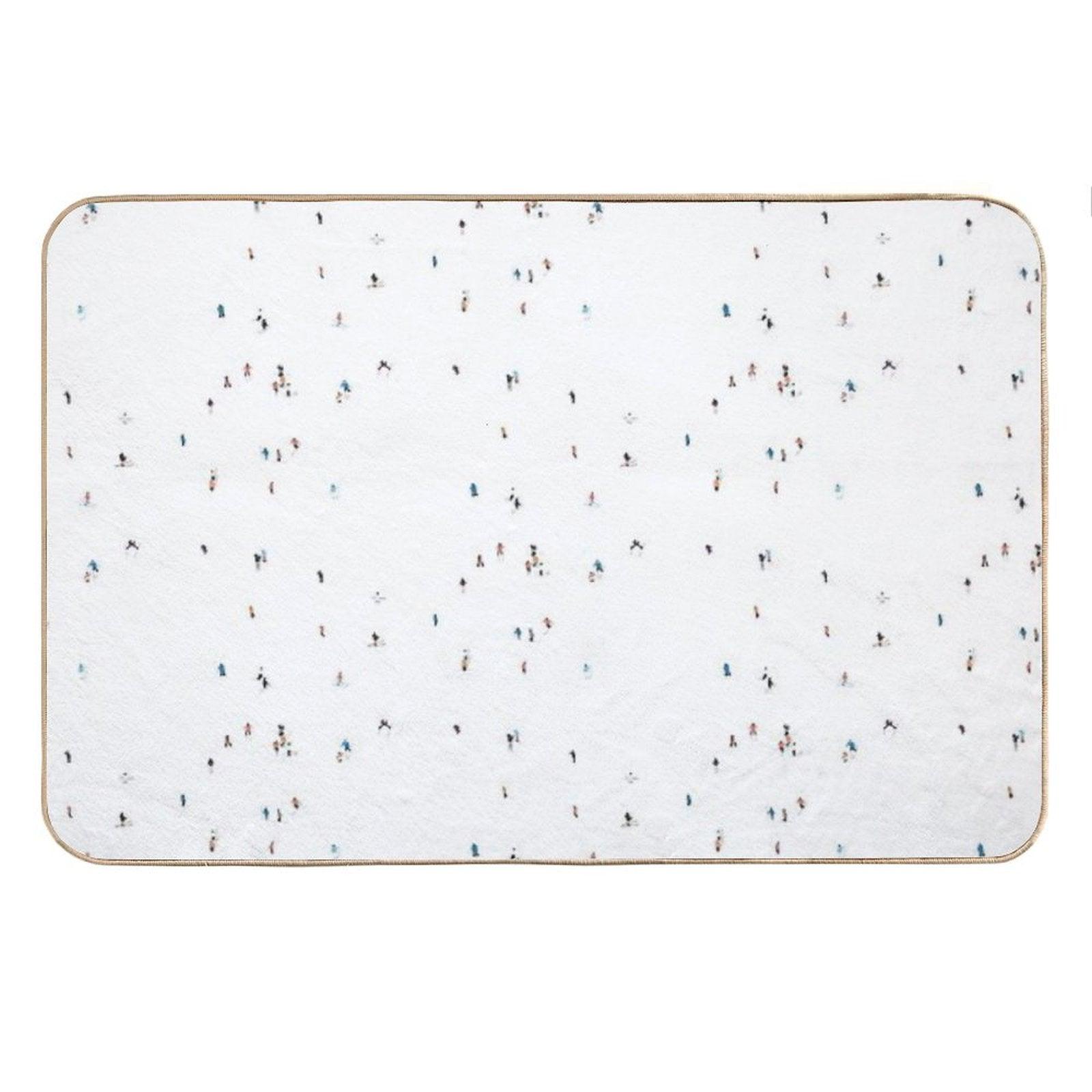 Ski Slopes Bath Mat