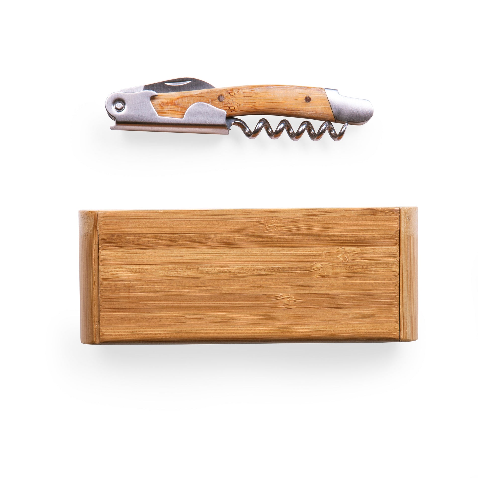 Elan Deluxe Corkscrew In Bamboo Box