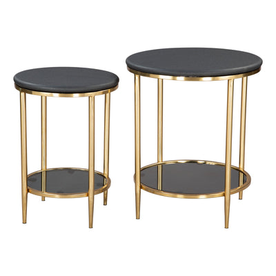 Koper Coffee Table Set (2-Piece) Black