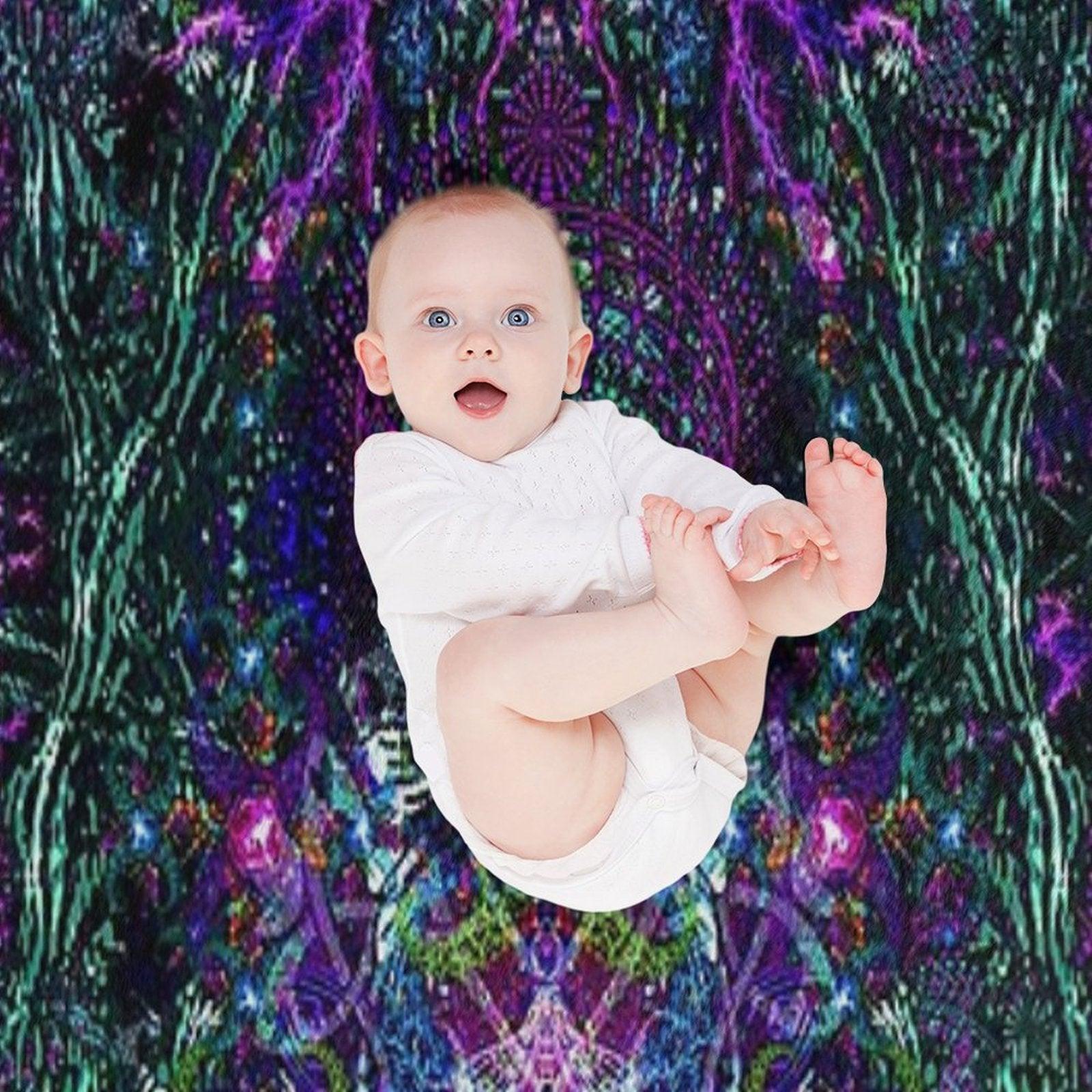 Hands To The Cosmos Throw Blanket