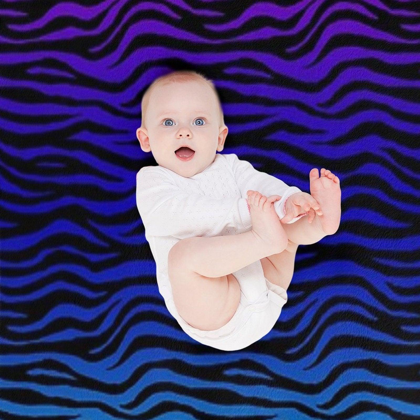 Purple Zebra Print Throw Blanket