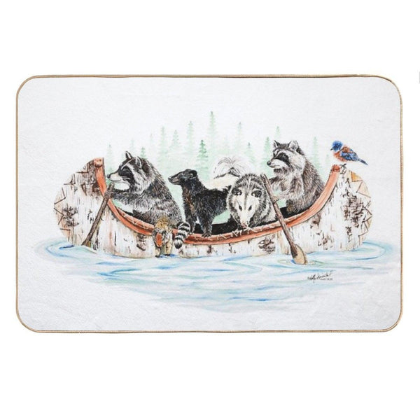 Critter Canoe - Forest Animals Bath Mat