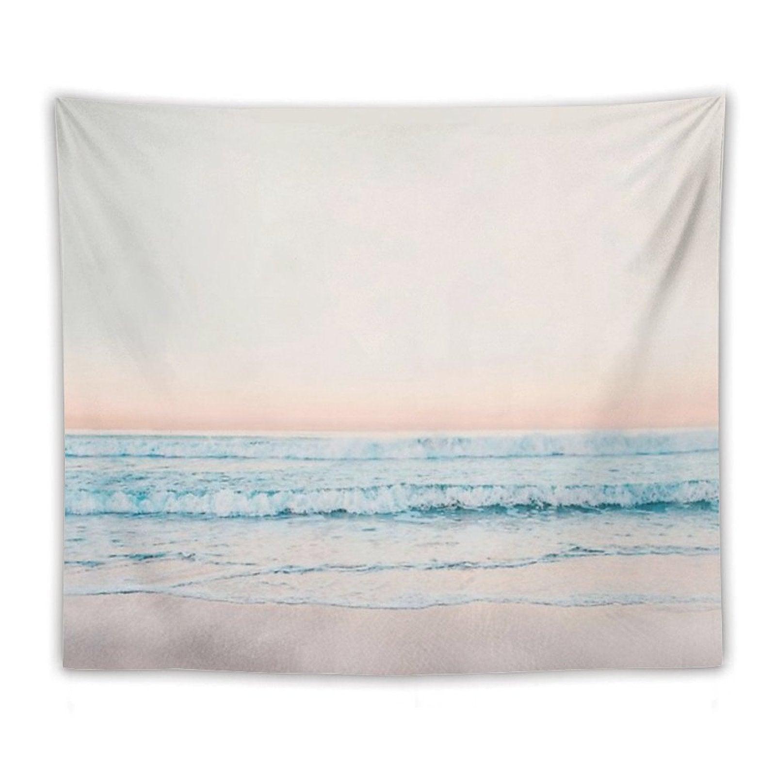 Minimalist Ocean Print Tapestry