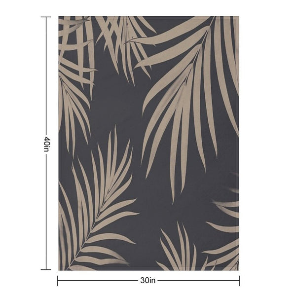 Palm Leaves Pattern Sepia Vibes #2 #tropical #decor #art Plush Throw Blanket