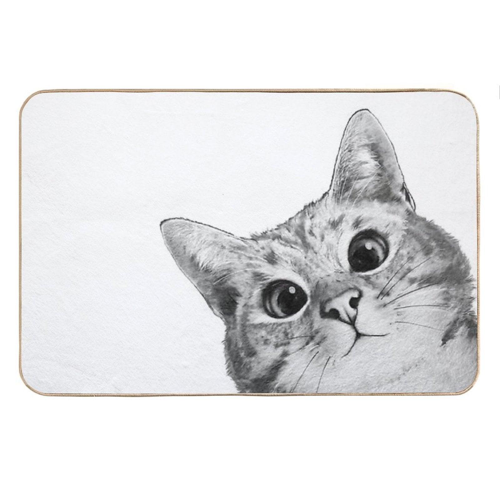 Sneaky Cat Bath Mat