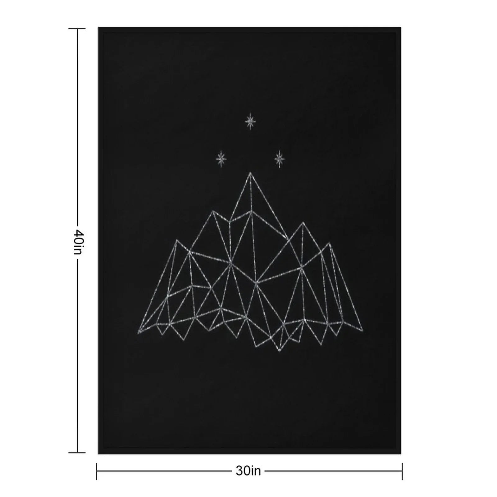 The Night Court Insignia from A Court of Frost And Starlight Throw Blanket
