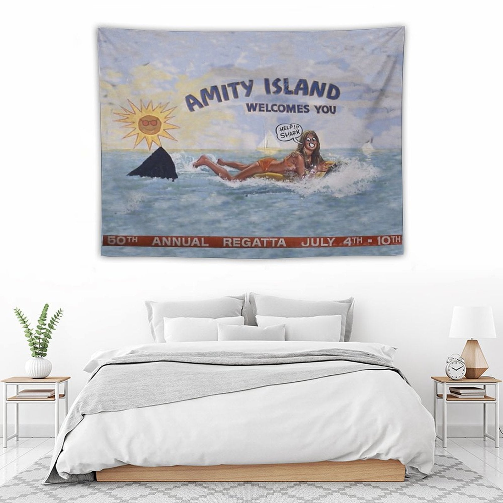 Welcome To Amity Island Tapestry BionZax