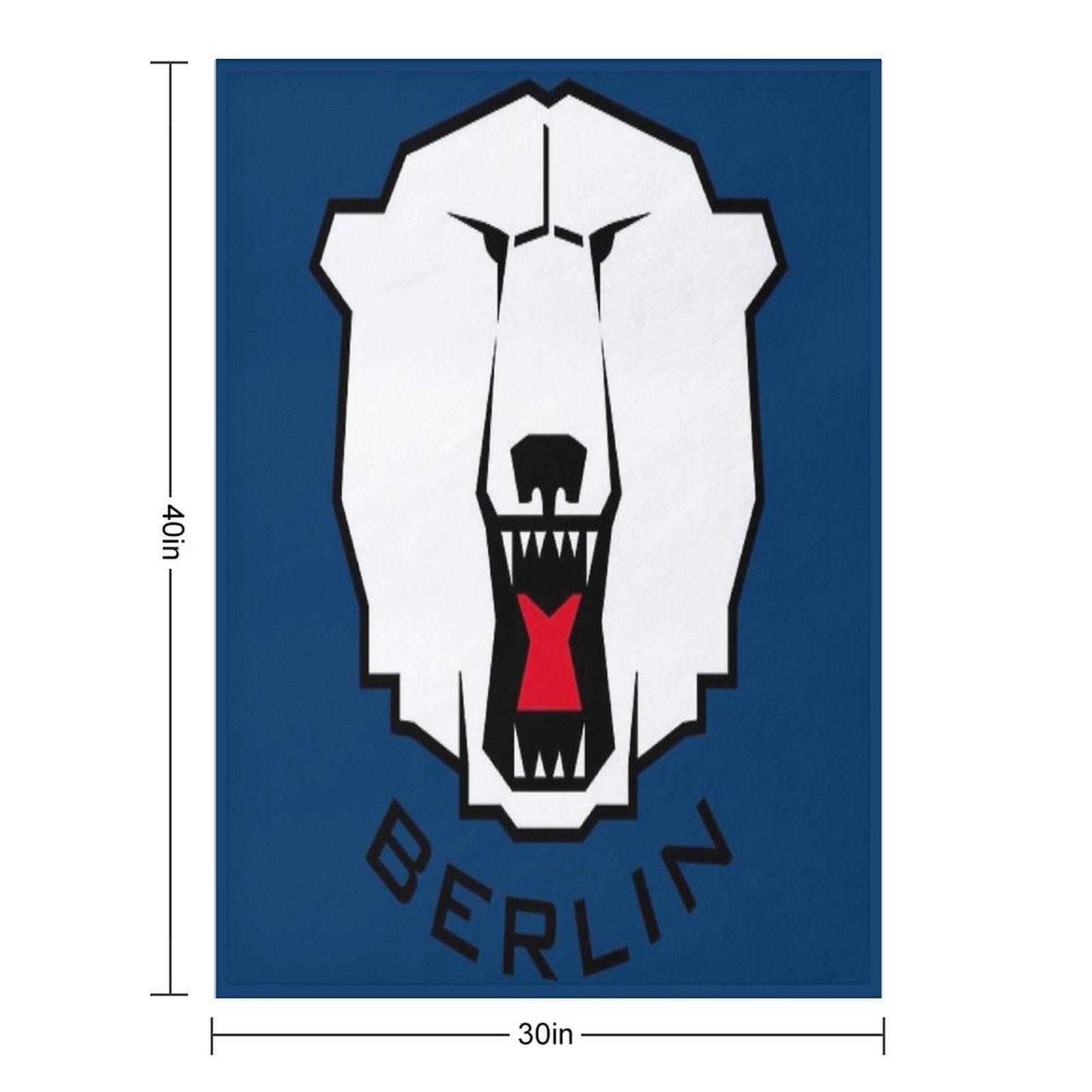 Eisbären Berlin Anti-pilling Throw Blanket