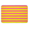 Yellow Pink Stripes Bath Mat