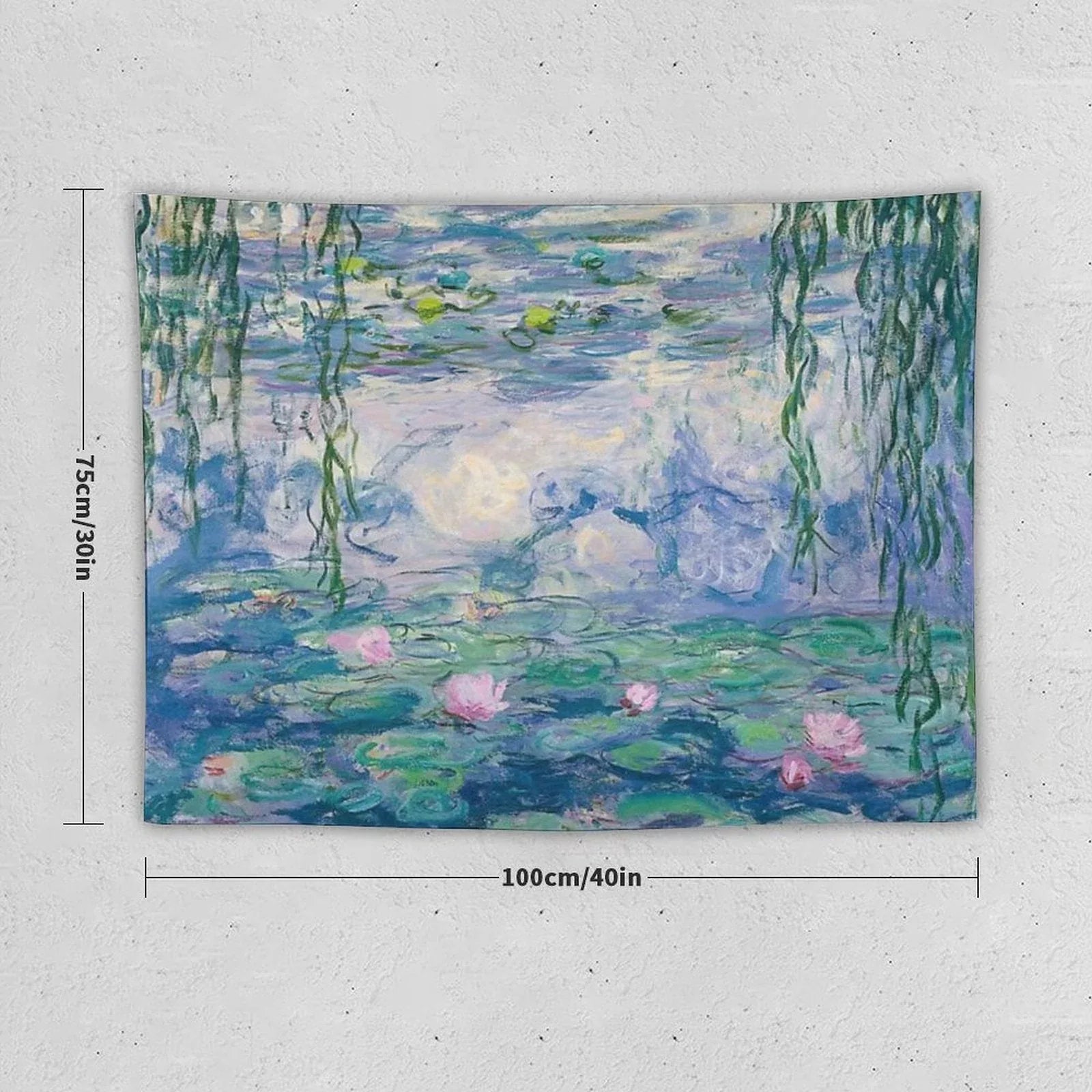 Water Lilies Claude Monet Fine Art Tapestry