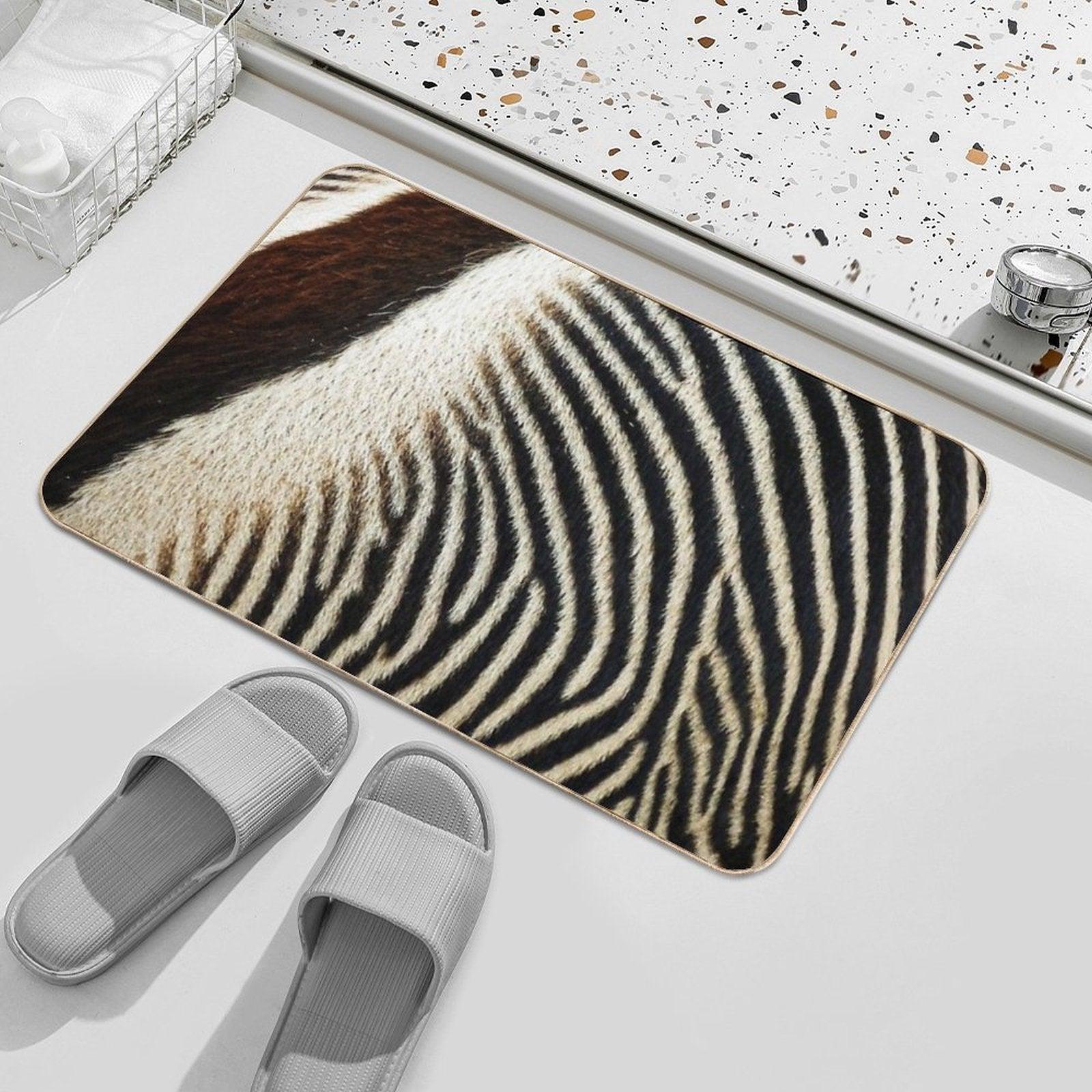 Zebra Caboose Bath Mat