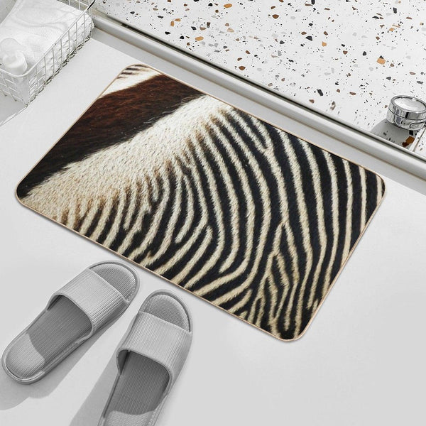 Zebra Caboose Bath Mat