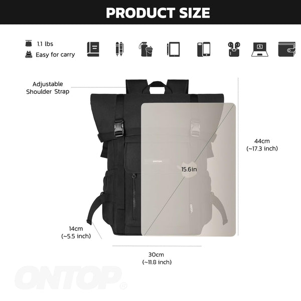 Fold Backpack 15.6 Inch Canvas