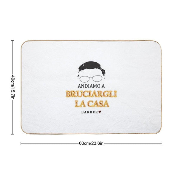 Alessandro Barbero - ANDIAMO A BRUCIARGLI LA CASA Bath Mat