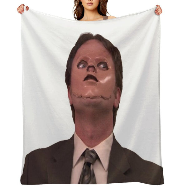 Dwight Schrute - Skin Mask Gift-ready Throw Blanket