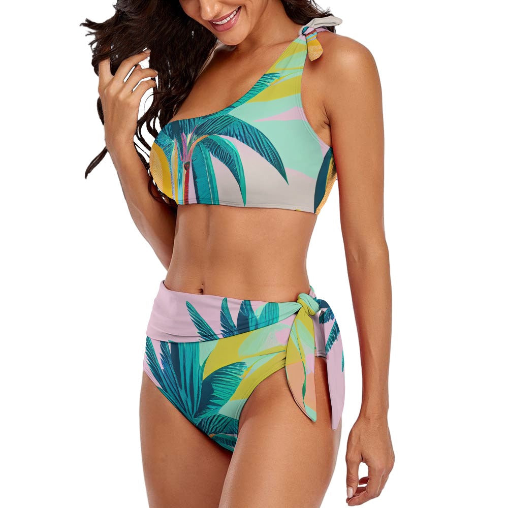 Palm Beach - One Shoulder Bikini Swimsuit