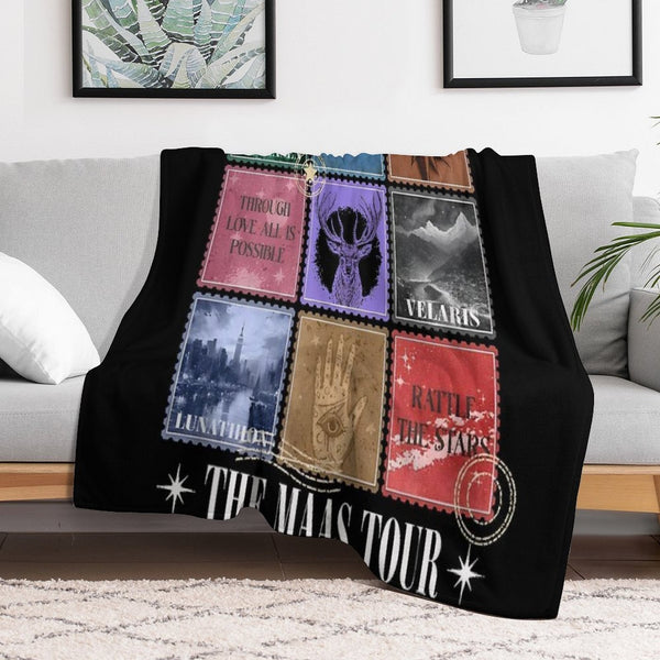 Maas Eras Tour, The Maas Tour Tee, A-C-O-T-A-R Durable Throw Blanket