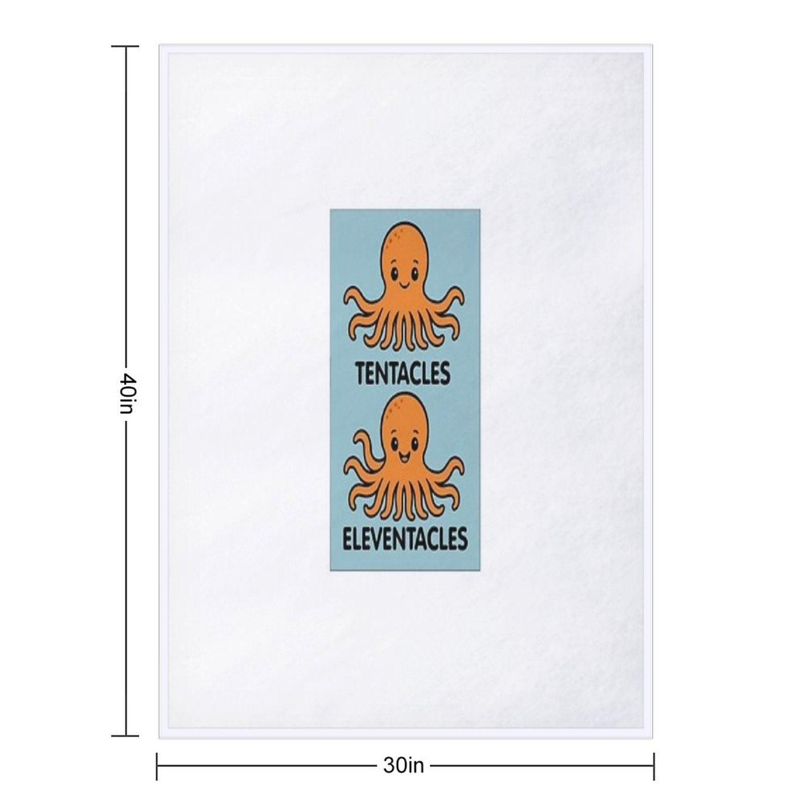 Sea Creatures Octopus, Throw Blanket