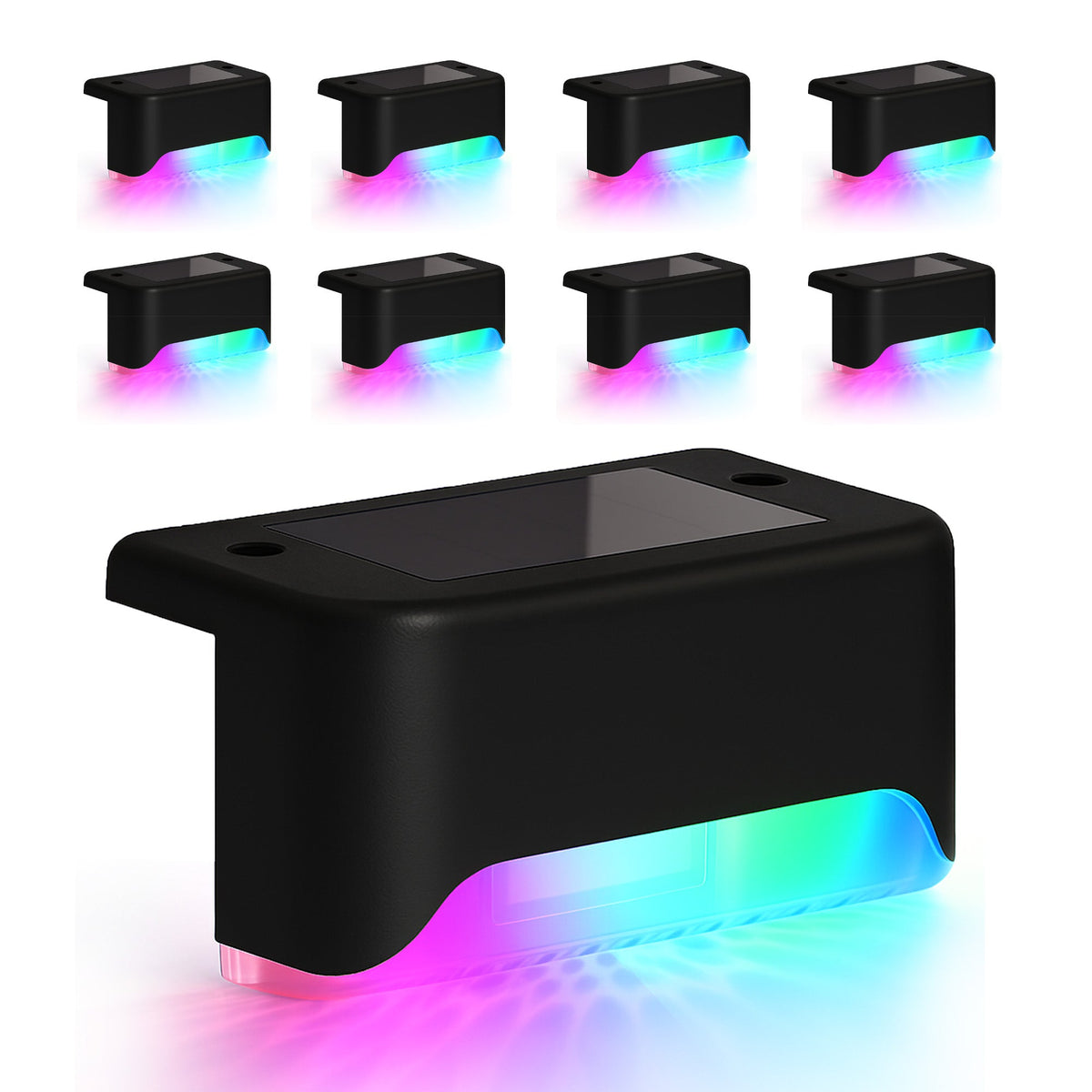8-Pack Solar LED Deck & Step Lights