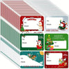 90-Pieces: Christmas Sticker Tags - Self-Adhesive with Christmas Name Tag