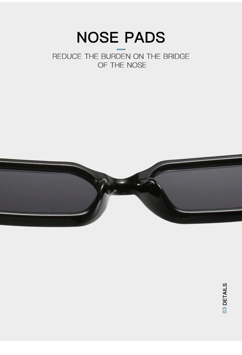 90’s Fashion Narrow Rectangular Vintage Style Sunglasses For Women & Men New Retro Style Sun Glasses For Women New Eyeglasses In Different Shades Eyewear