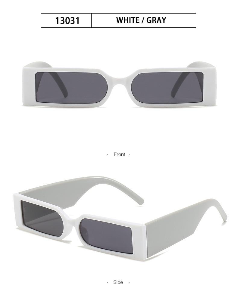 90’s Fashion Narrow Rectangular Vintage Style Sunglasses For Women & Men New Retro Style Sun Glasses For Women New Eyeglasses In Different Shades Eyewear